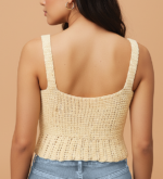 Goodmess Yellow Crochet Top