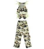 Camo army cargo vest co-ord set