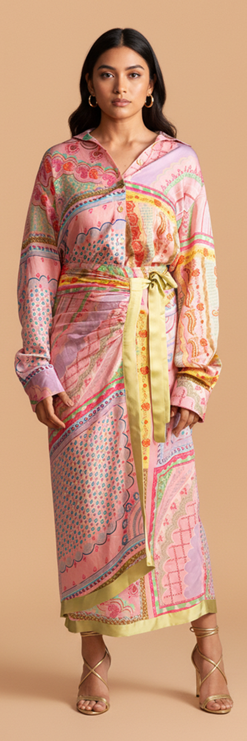 GOODMESS SAAJN WRAP SKIRT