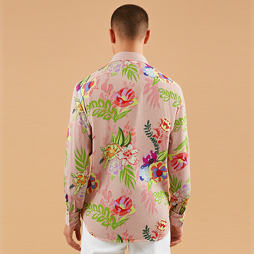 Goodmess satin printed shirt